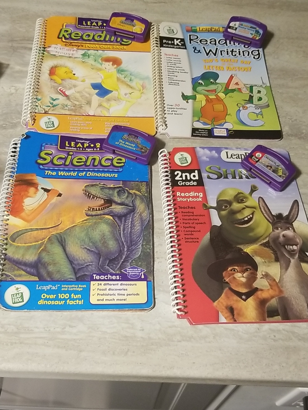 Leapfrog LeapPad Kids Reading & Learning Book Lot